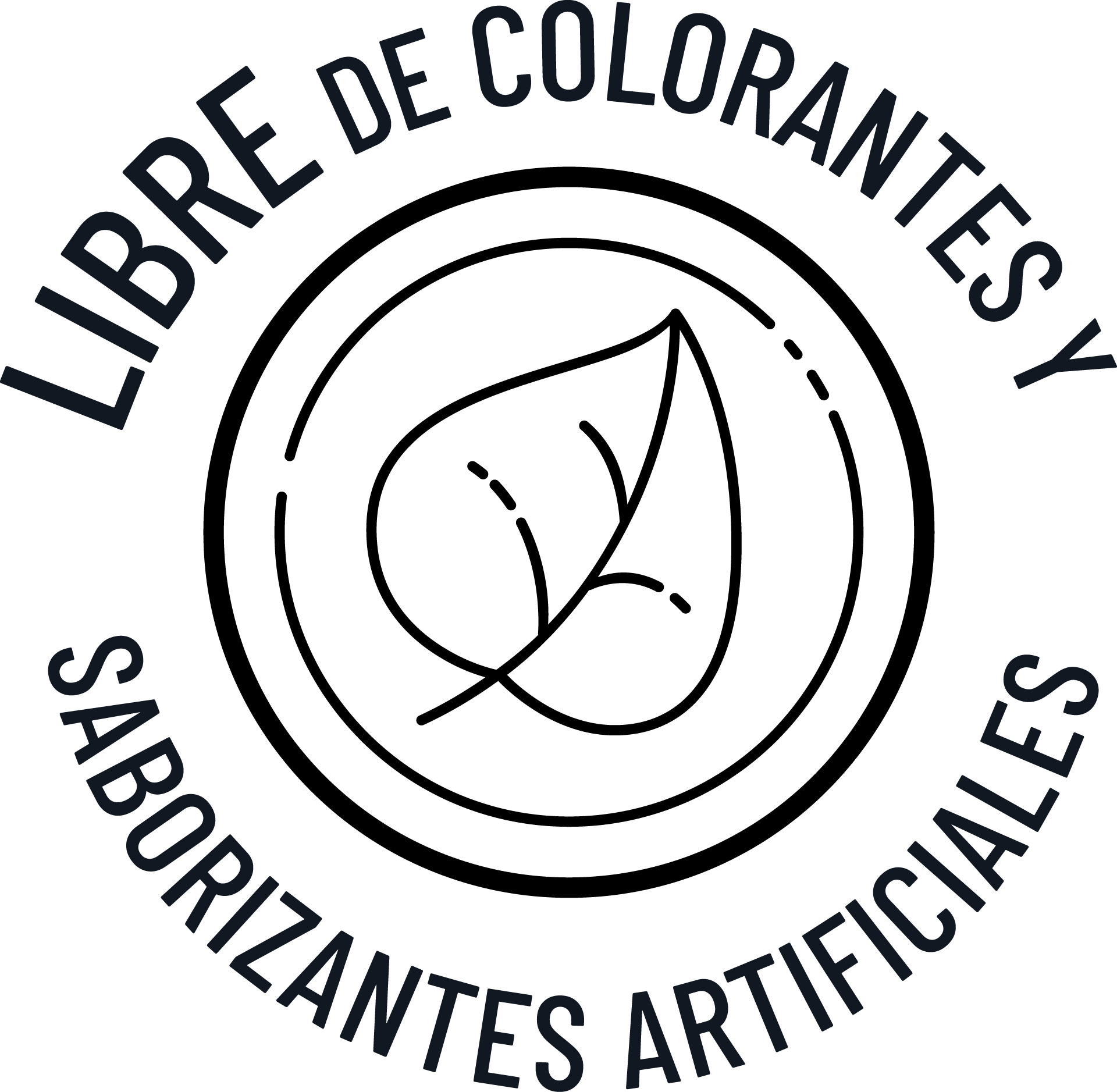 Libre de colorantes y saborizantes artificiales